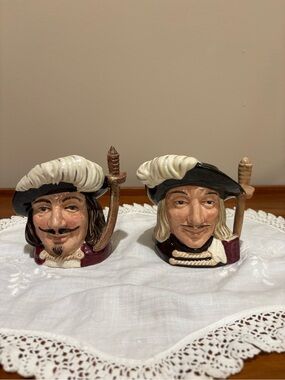 Royal Doulton Porthos & Aramis Jugs